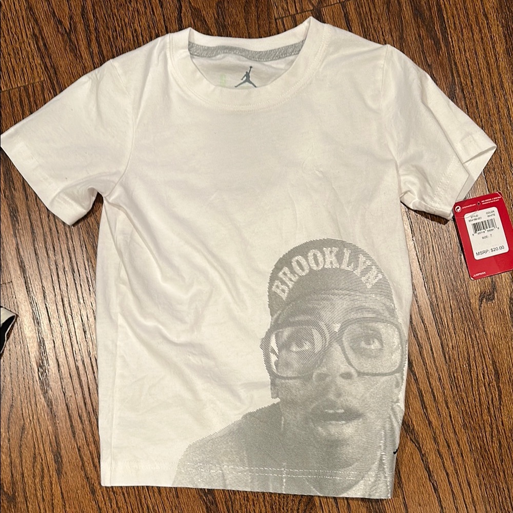 Kids White Graphic Tee Jordan🖤BOGO